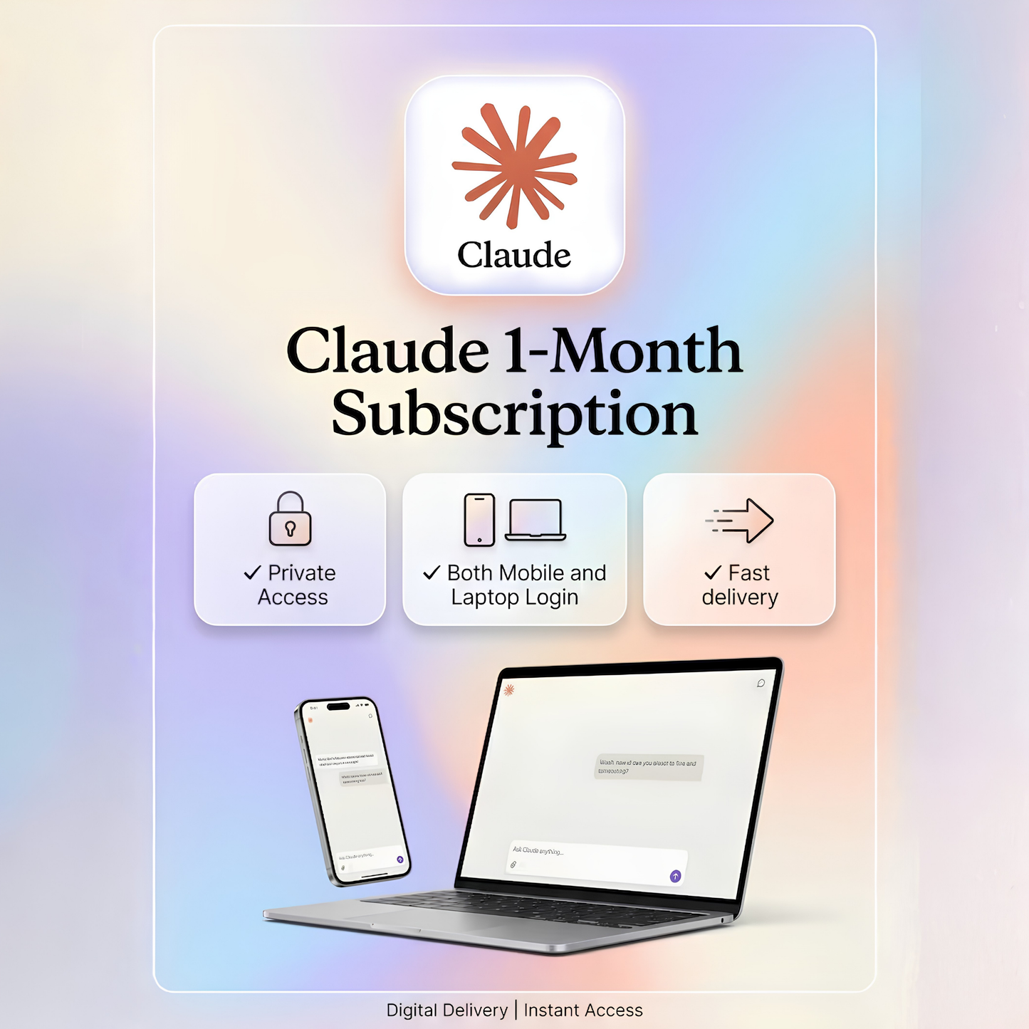 Claude Pro 1 Month Subscrition | Unlimited Usage