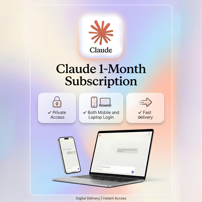 Claude Pro 1 Month Subscrition | Unlimited Usage